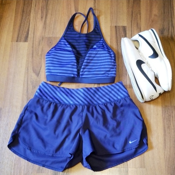 Nike Other - Nike | Blue & Navy Two Piece Swimsuit Shorts Set
